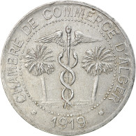Monnaie, Algeria, Chambre De Commerce, Alger, 10 Centimes, 1919, SUP, Aluminium - Notgeld