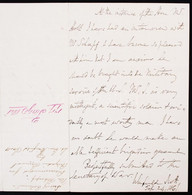 1861 Shoepf András Magyar Szabadságharcosról, Később Amerikai Tábornokról Szóló Levél. Joseph Holt Amerikai Hadügyminisz - Zonder Classificatie