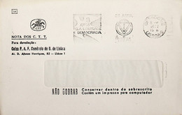 1977 Portugal Flâmula «3 Anos Pela Liberdade E Democracia» - Postal Logo & Postmarks