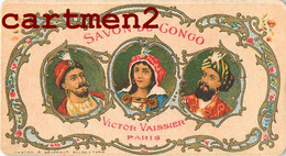 CARTE PARFUMEE : SAVON DU CONGO VICTOR VAISSIER PARIS " LA CARTE SENT ENCORE " FRAGRANCE PERFUME - Anciennes (jusque 1960)