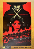 2005 V Mint Vérbosszú, Filmplakát, Hajtott, Gyűrődésekkel, 98x68 Cm - Other & Unclassified