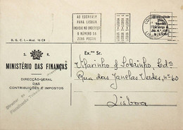 1970 Portugal Flâmula «Ao Escrever Para Lisboa Indique No Endereço O Número Da Zona Postal» - Postembleem & Poststempel