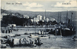 ** T2 Abbazia, Opatija; Hafen Partie / Port, Steamships, Boats. Originalaufn. U. Verlag V. G. Abukalil & Co. No. 3. - Non Classificati