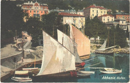 ** T2/T3 Abbazia, Opatija; Hafen / Port, Hotel Lederer, Hotel Pension - From Postcard Booklet (EK) - Non Classificati