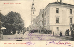 T2/T3 1905 Belovár, Bjelovar; Trg Marije Terezije / Square, Church (EB) - Non Classificati