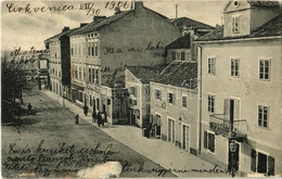 * T3 1906 Crikvenica, Cirkvenica; Trg / Street View, Shops, Square (ragasztónyom / Glue Marks) - Non Classificati