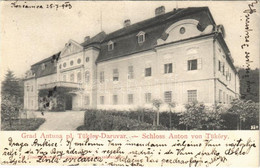 T4 1903 Daruvár, Daruvar; Tükőry Kastély / Castle / Schloss Anton Von Tüköry / Grad Antuna Pl. Tüköry (szakadás / Tear) - Non Classificati