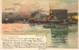 T2 1899 (Vorläufer) Fiume, Rijeka; Seebehörde / Maritime Administration. Kuenstlerpostkarte No. 1134. Von Ottmar Zieher  - Non Classificati