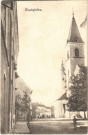 T2 1922 Hrvatska Kostajnica, Castanowitz, Costainizza; Utca, Templom / Street, Church - Non Classificati