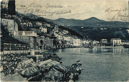 T2/T3 1926 Ika, Ica (Abbazia, Opatija); Seashore, Café (EB) - Non Classificati