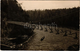 * T2 1934 Muhos, Leppiniemen Silta / Suspense Bridge. Photo - Unclassified