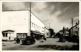 T1/T2 1955 Orivesi, Kotipohja, Ravintola / Street, Shops, Automobiles. Photo - Unclassified