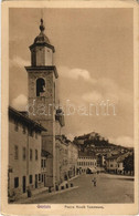 T2/T3 1916 Gorizia, Görz, Gorica; Piazza Nicolo Tommaseo / Street View, Castle, Church (EK) - Unclassified