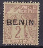 BENIN - 2 C. Alphée Dubois Neuf Avec Surcharge FAUSSE - Unused Stamps