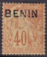BENIN - 40 C. Alphée Dubois Neuf Avec Surcharge FAUSSE - Nuevos
