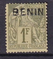 BENIN - 1 F. Alphée Dubois Neuf Avec Surcharge FAUSSE - Unused Stamps