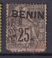 BENIN - 25 C. Alphée Dubois Oblitéré Avec Surcharge FAUSSE - Gebraucht