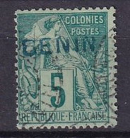 BENIN - 5 C. Alphée Dubois Oblitéré Avec Surcharge Bleue FAUSSE - Used Stamps