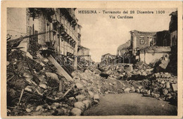 ** T2 Messina, Terremoto Del 28 Dicembre 1908. Via Cardines / 1908 Messina Earthquake, Ruins - Sin Clasificación