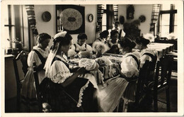 T2/T3 1937 Halasi Csipkeház. Magyar Folklór / Hungarian Folklore From Kiskunhalas, Lace-house, Interior (EK) - Sin Clasificación