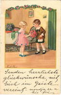 * T2/T3 Gyerekek / Children Art Postcard. A.G.B. No. 3226. Litho S: Pauli Ebner (EB) - Sin Clasificación