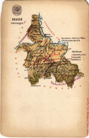 ** T3/T4 Brassó Vármegye Térképe. Kiadja Károlyi Gy. / Map Of Brasov County (EM) - Zonder Classificatie