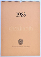 1983. "Pénzjegynyomda Csipkenaptár" Falra Akasztható, Benne 4db Klf Különleges Csipkéből Kialakított Kép, A Pénzjegynyom - Sin Clasificación