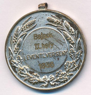 Berán Lajos (1882-1943) 1936. "Bajnok II. Hely Leventeverseny 1936." Ezüstözött Br Díjérem Füllel (31mm) T:2 Kopott Ezüs - Non Classificati