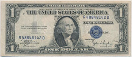 Amerikai Egyesült Államok 1946-1949. (1935C) 1$ "Silver Certificate - Kisméretű" Kék Pecsét "William Alexander Julian -  - Ohne Zuordnung