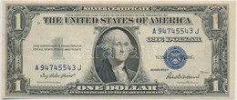 Amerikai Egyesült Államok 1957-1961. (1935F) 1$ "Silver Certificate - Kisméretű", Kék Pecsét, "Ivy Baker Priest - Robert - Ohne Zuordnung