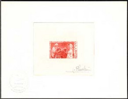 MAURITANIA (1967) Seamstress. Die Proof In Red Signed By The Engraver PHEULPIN. Scott No 236, Yvert No 238. - Mauritanie (1960-...)