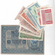 Ausztria 1919-1946. 9db-os Bankjegy Tétel T:I-III- Austria 1919-1946. 9pcs Of Banknotes C:UNC-VG - Ohne Zuordnung