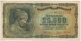 Görögország / Német-olasz Megszállás 1943. 25.000D T:III Greece / German-Italian Occupation 1943. 25.000 Drachmai C:F Kr - Ohne Zuordnung