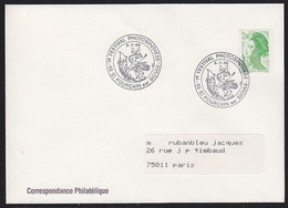 FRANCE (1989) Fox With Camera. Illustrated Cancel On Envelope For Photography Festival In Pourçain Sur Sioule. - Sellados Mecánicos (Publicitario)
