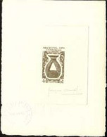 COMORO ISLANDS (1963) Censer. Die Proof In Dark Brown Signed By The Engraver COMBET. Scott No 58, Yvert No 30. - Altri & Non Classificati