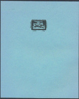 BRITISH COLUMBIA (1982) Train. Horseman. Set Of 3 Proof Sheets In Different Colors For Private Courier Stamp - Storia Postale