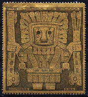 Bolivia 1925 * CEFIBOL 196aa Dentado 11x13 - La Figura Central De La PUERTA DEL SOL DE TIAHUANACO: . Arqueología. - Bolivie