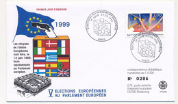FRANCE - Env. FDC - 3,00F Elections Au Parlement Européen - 27/3/1999 - PARIS - 1990-1999