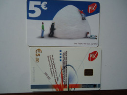 KOSOVO  USED CARDS    5  EURO Christmas - Otros – Europa