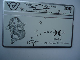 AUSTRIA    USED CARDS   ZODIAC  ZODIAC SIGNS - Zodiac