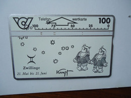 AUSTRIA    USED CARDS   ZODIAC  ZODIAC SIGNS - Dierenriem