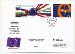 PORTUGAL - Enveloppe FDC - Parlement Européen - 3/5/2004 - CTT Lisbonne - Idées Européennes