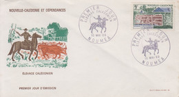 Enveloppe FDC  1er Jour   NOUVELLE CALEDONIE    Elevage  Calédonien   1969 - FDC