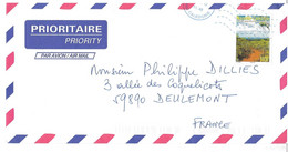 NOUVELLE CALEDONIE LETTRE DE 2012, SENTIER DE GRANDE RANDONNEE SUD SEUL SUR LETTRE, VOIR LES SCANNERS - Storia Postale