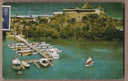 CPSM BRITISH VIRGIN ISLANDS - BIRAS CREEK HOTEL - TB PLAN Etablissement + Port Bâteaux + TB TIMBRES Oblitération - Virgin Islands, British