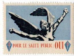 DE GAULLE Vignette "Pour Le Salut Public" Avec Petits Défauts - Libération