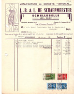 Manufacture De Corsets IMPERIAL - J.-B & L. De Schaepmeester - Schellebelle-Lez-Gand - 1938. - Kleidung & Textil