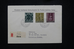 LIECHTENSTEIN - Enveloppe En Recommandé De Vaduz Pour La France En 1959 - L 81556 - Briefe U. Dokumente