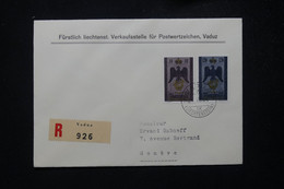 LIECHTENSTEIN - Enveloppe En Recommandé De Vaduz Pour La Suisse En 1956 - L 81557 - Briefe U. Dokumente