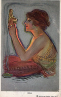 A27 - ARTIST  ILLUSTRATOR BUDDA  RELIGIONS  " IDOLS " REINTHAL &NEWMAN PUBS POSTCARD USED 1916 - Bouddhisme